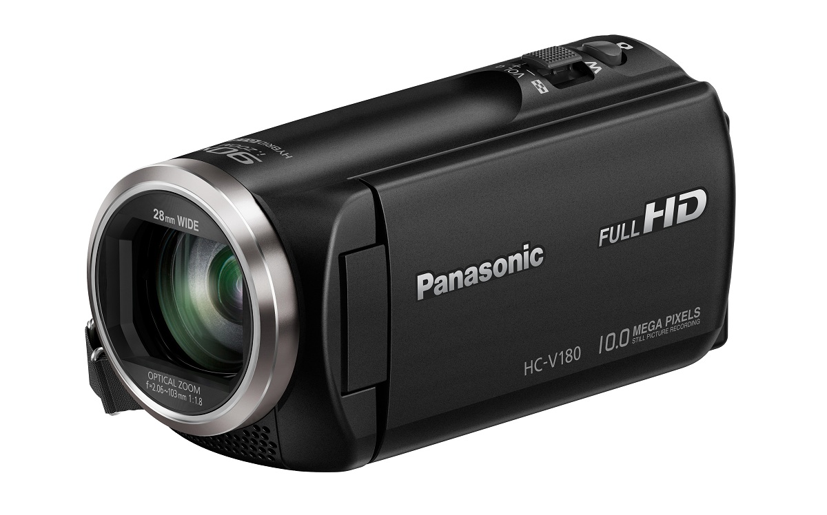 Panasonic HCV180EBK Full HD Camcorder 90x Intelligent Optical Zoom